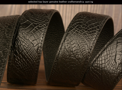 Men’s Full Grain Leather Belt with Eagle Buckle