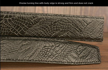 Men’s Full Grain Leather Belt with Eagle Buckle