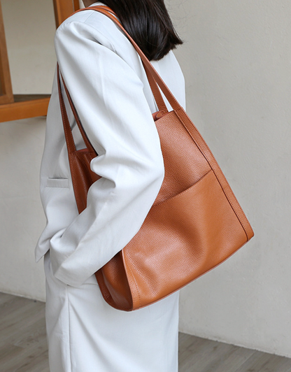 Women’s Genuine Leather Work Tote Bag