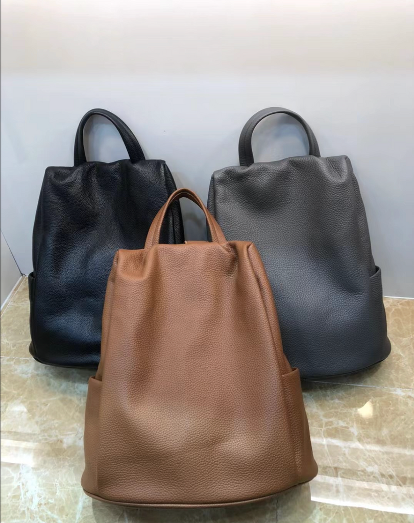 Women Genuine Leather Backpack Bag