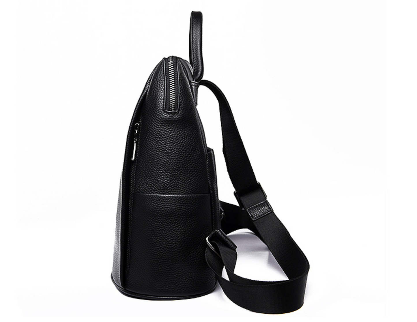 Women’s Black Leather Backpack Bag