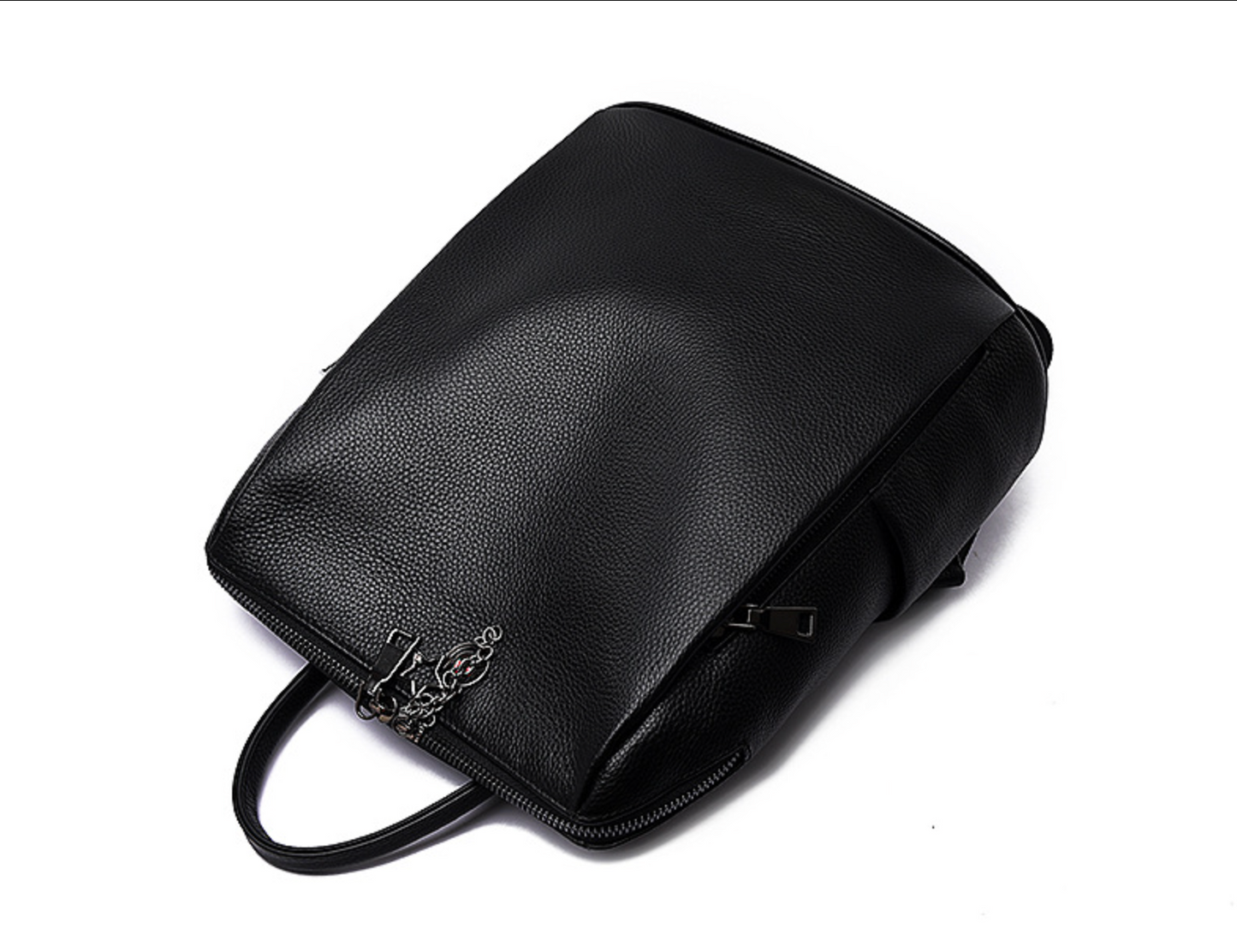 Women’s Black Leather Backpack Bag
