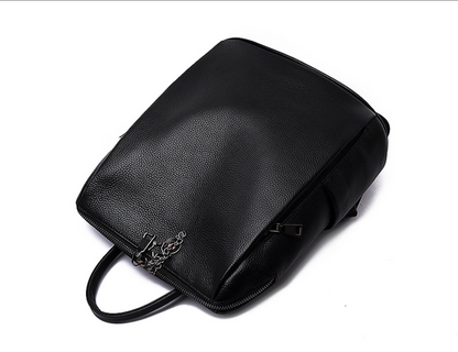 Women’s Black Leather Backpack Bag