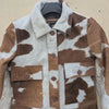 Men Hair-On Cowhide Leather Jacket