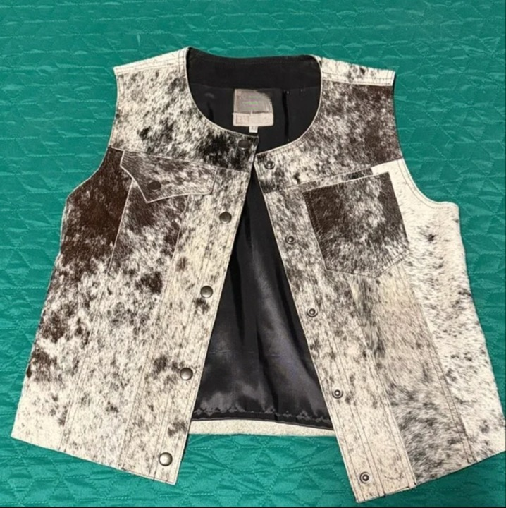 Cowhide Hair-On Western Vest