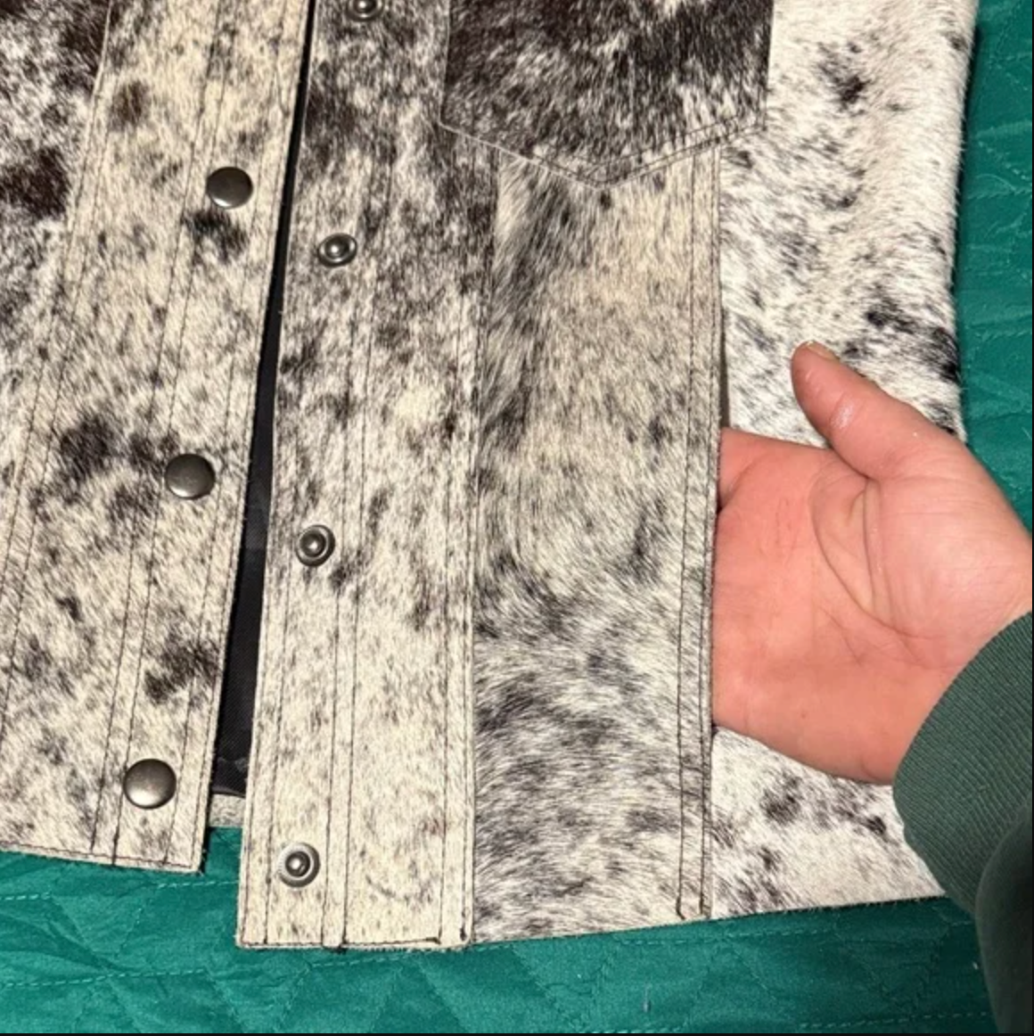 Cowhide Hair-On Western Vest