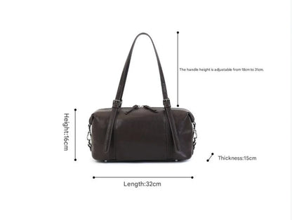 Women Leather Underarm Shoulder Purse With Large Capacity