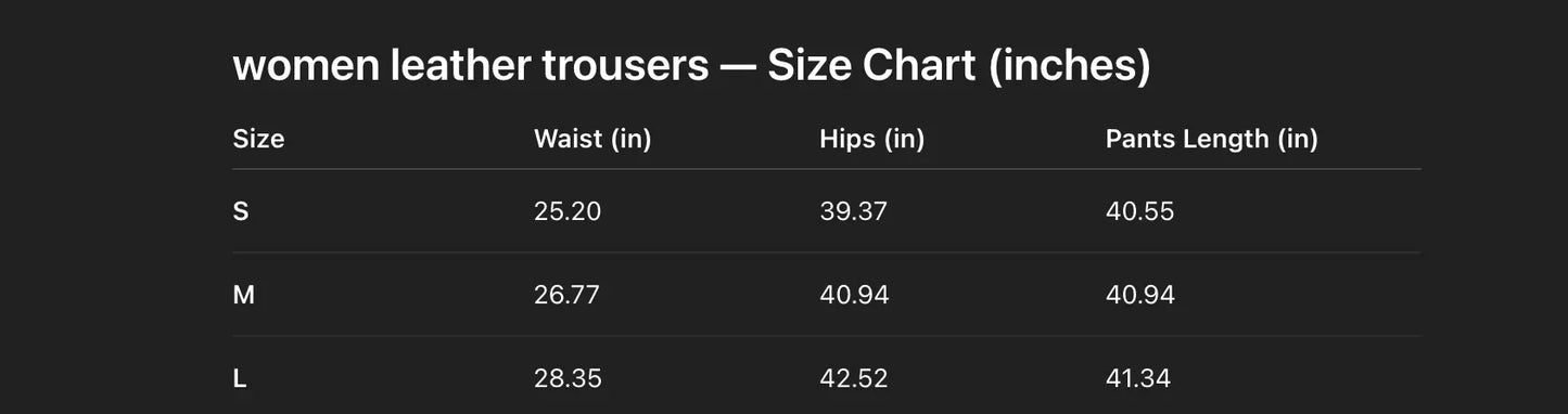 Genuine Sheepskin Leather Jogger Pants