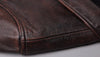 Mens Distressed Vintage Leather Riding Jacket