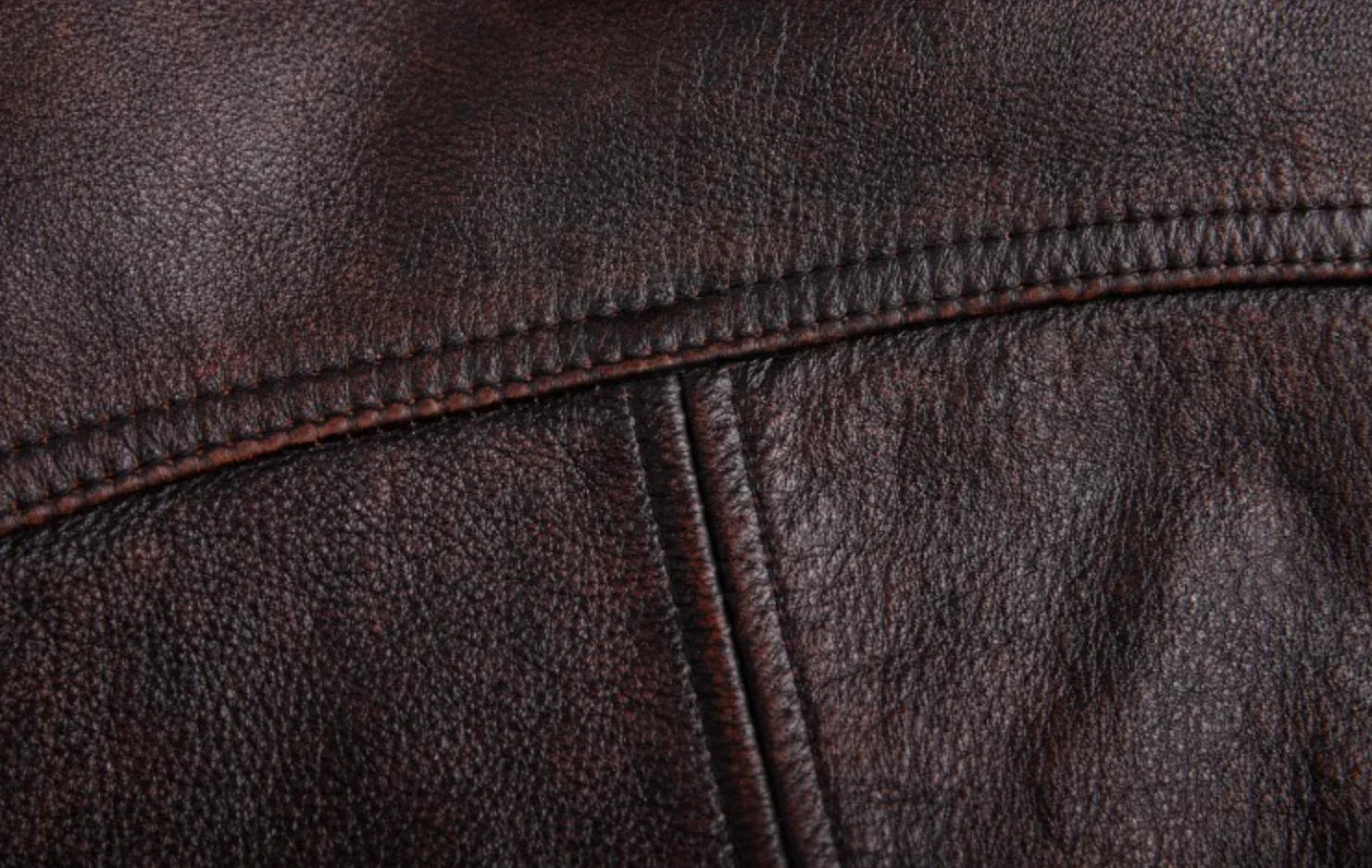 Mens Distressed Vintage Leather Riding Jacket