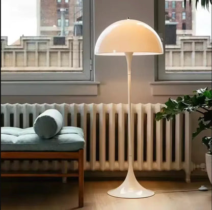 White Mushroom Floor Lamp Scandinavian Tall