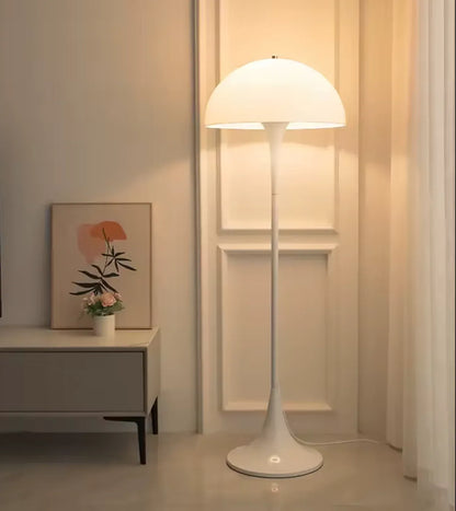 White Mushroom Floor Lamp Scandinavian Tall