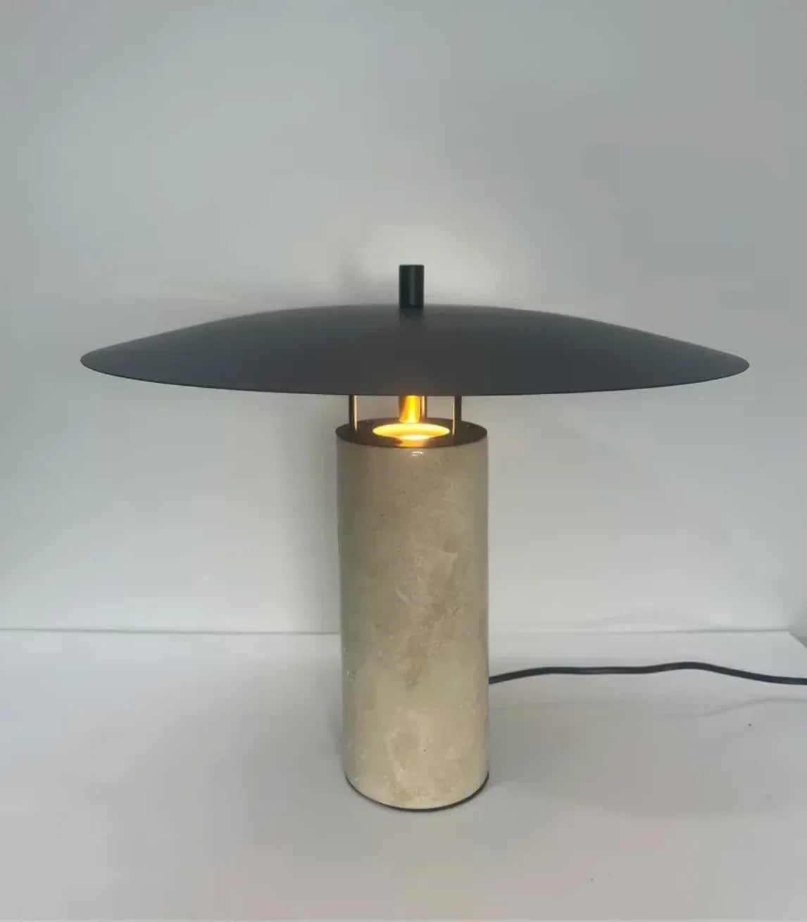 Nordic postmodern travertine table lamp