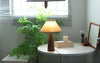 Wabi sabi wooden linen table lamp 40cm