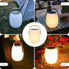 Solar portable basket light for outdoor decor