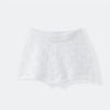 Casual hollow out knitted short set women