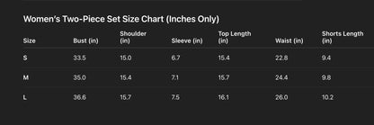 Casual hollow out knitted short set women