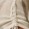 Women hollow out drawstring beach knit skirt