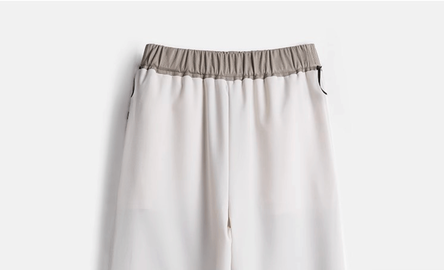 Women black sheepskin leather wide leg trousers