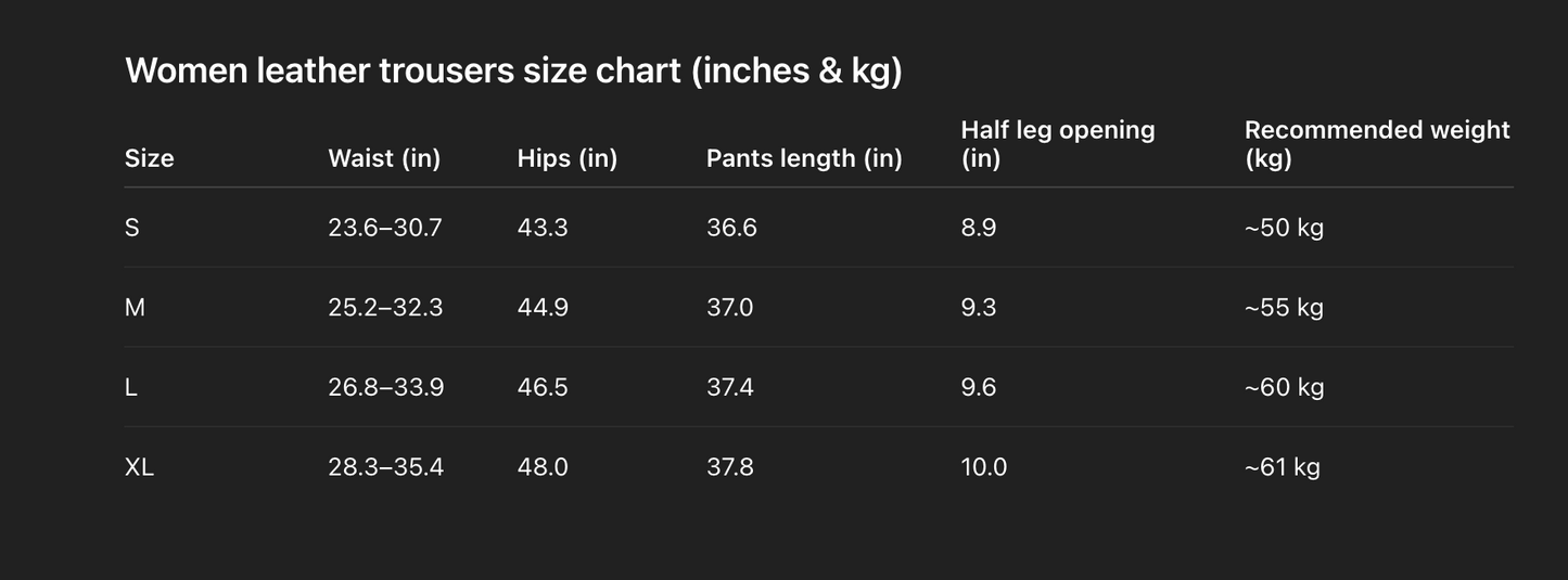 Women black sheepskin leather wide leg trousers