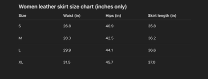 Sheepskin a-line leather midi skirt belt