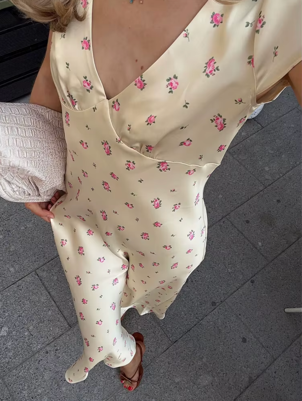 Tossy v neck floral summer maxi dress