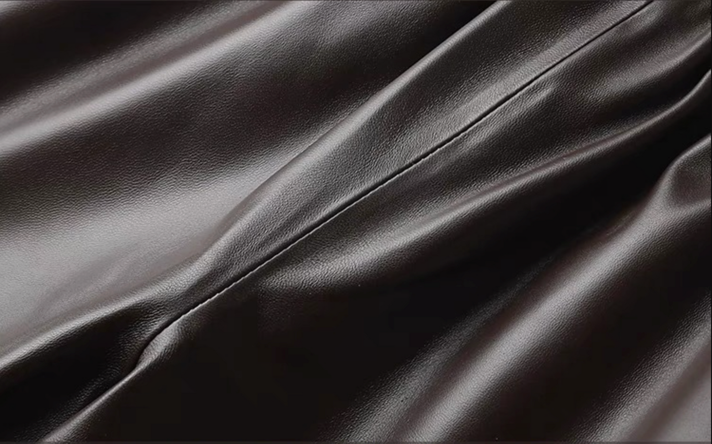 High waisted genuine sheepskin wide leg shorts