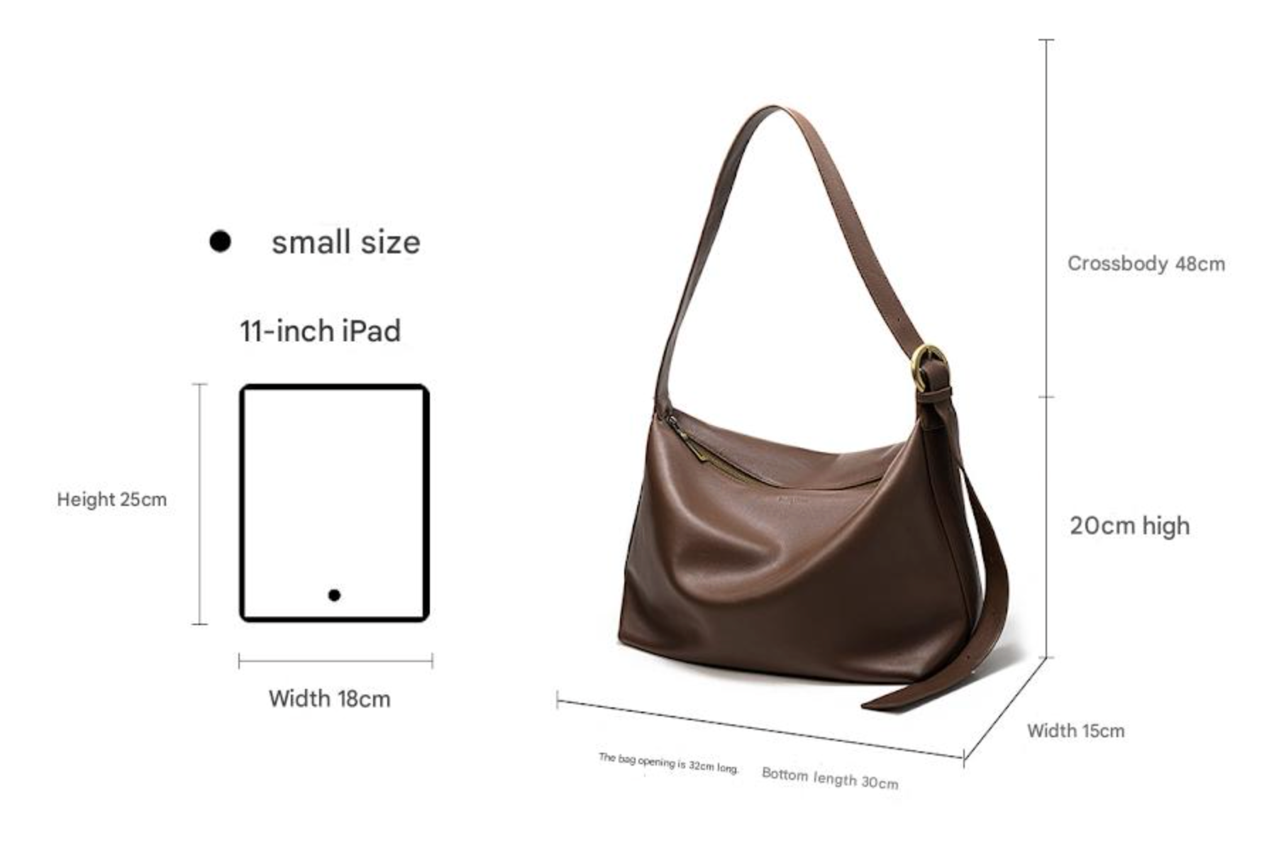 Soft leather large capacity shoulder tote bag