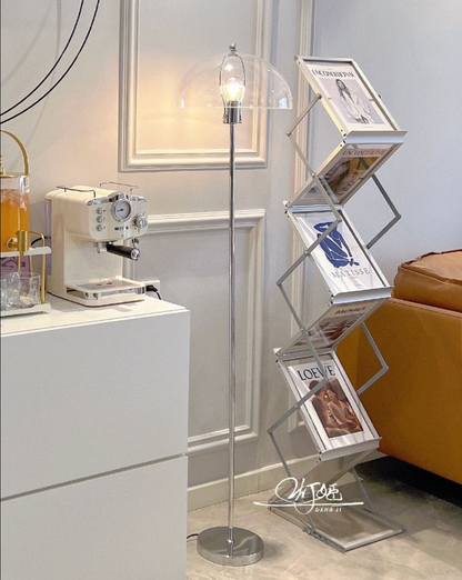 Nordic bauhaus acrylic dome standing floor lamp