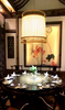 Modern bamboo weaving cylinder chandelier