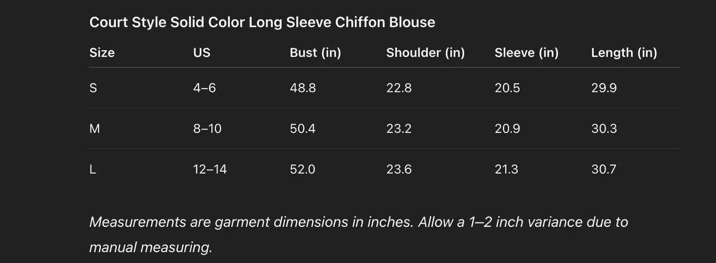 Ruffled lace collar chiffon blouse top