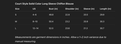 Ruffled lace collar chiffon blouse top