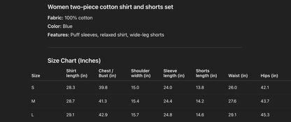 New style cotton two piece set