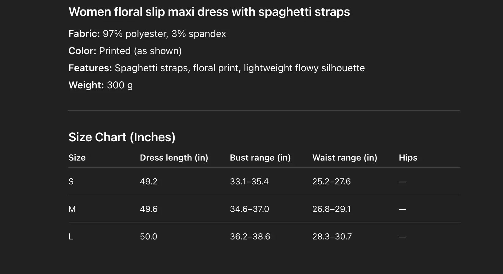 High-end floral slip maxi dress