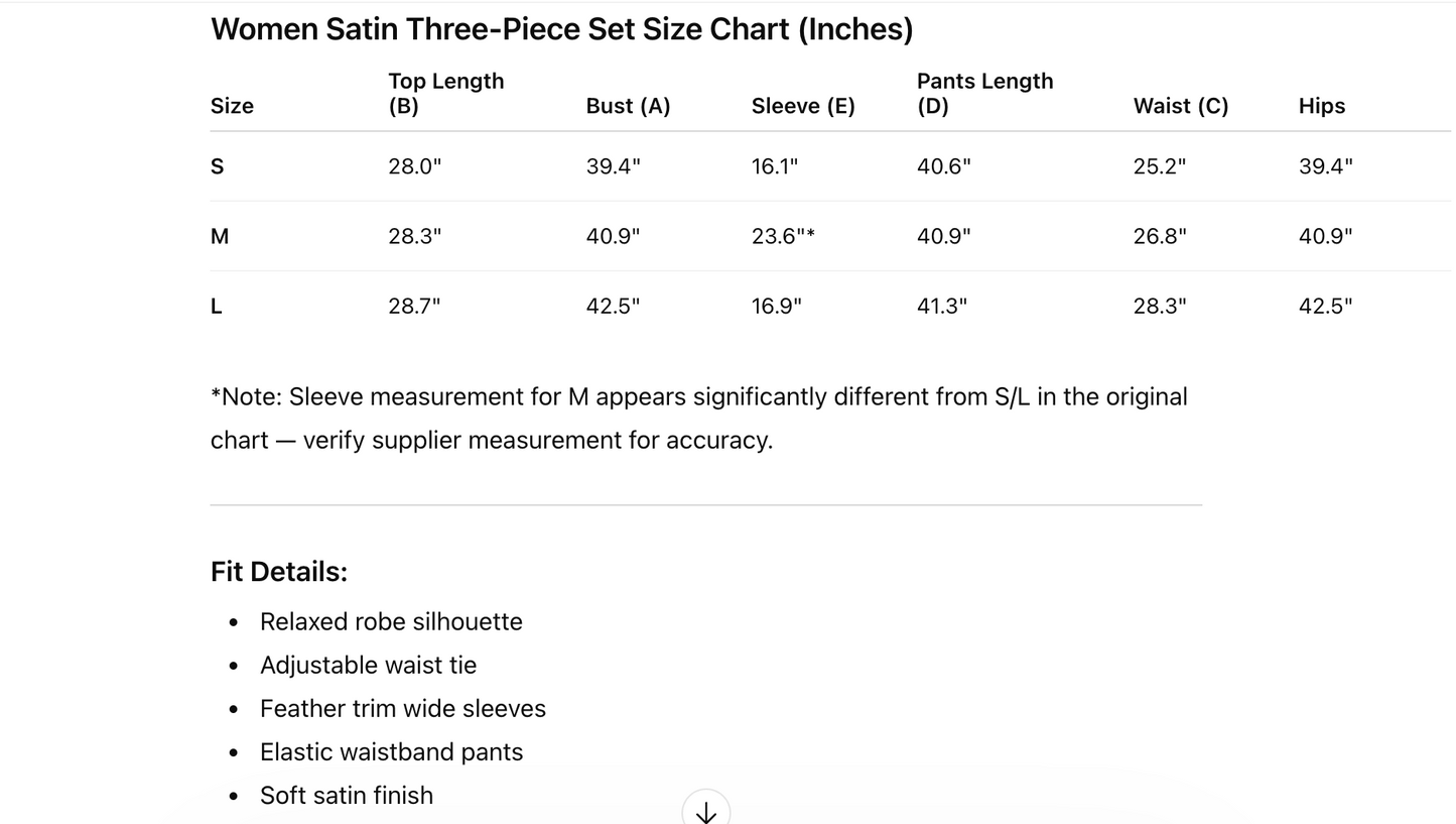 Navy satin feather trim three piece pajama set