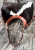 Hair on cowhide shoulder bag leather western purse
