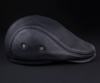 Genuine cowhide leather newsboy cap men