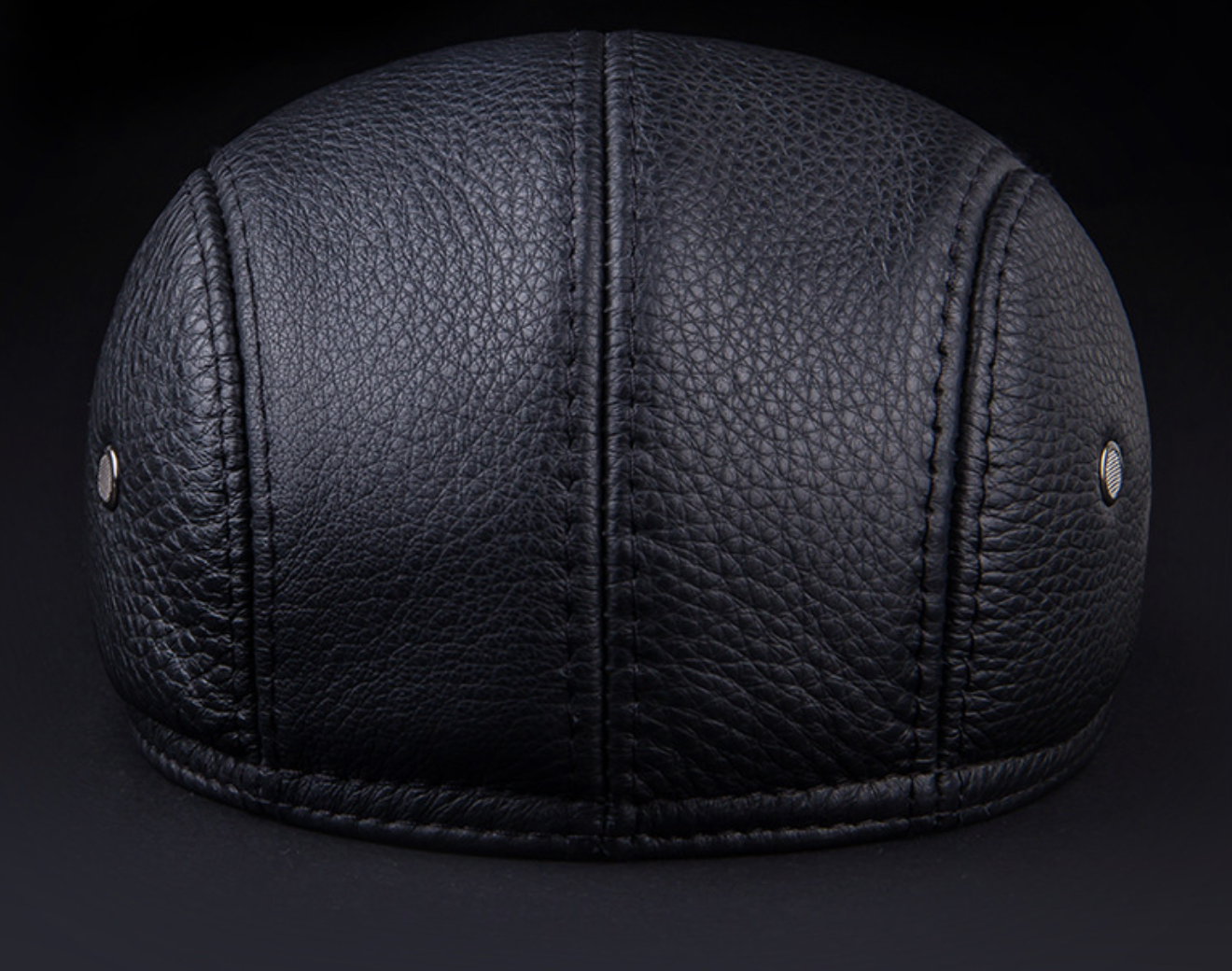 Genuine cowhide leather newsboy cap men
