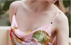 Women’s Ice Silk Robe and Printed Camisole Nightdress Set