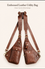 Genuine Leather Shoulder Holster Bag for Men