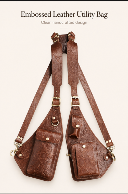 Genuine Leather Shoulder Holster Bag for Men