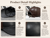 Men’s Cowhide Leather Baseball Cap Adjustable Fit