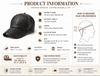Men’s Cowhide Leather Baseball Cap Adjustable Fit