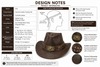 Brown Cowhide Leather Cowboy Hat