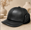 Men’s Genuine Leather Winter Cap with Ear Flaps