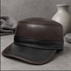 Genuine Leather Flat Top Duckbill Cap