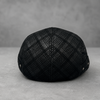 Genuine Leather Duckbill Cap in Printed Suede Sheepskin