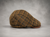 Genuine Leather Duckbill Cap in Printed Suede Sheepskin
