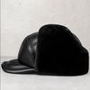 Men’s Genuine Cowhide Winter Cap with Ear Protectors