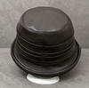 Women’s Genuine Sheepskin Leather Flat Top Bucket Hat